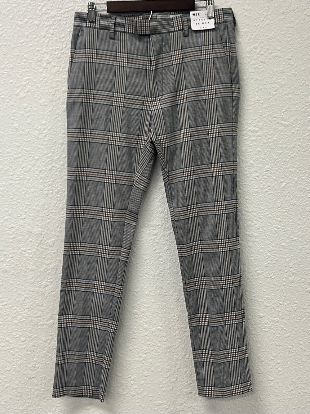Topman Gray Plaid Dress Pants 32x32
#1296